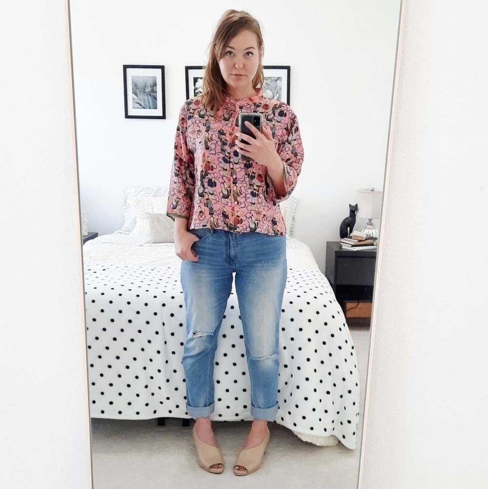 Natori Josie Thailand Print Blouse